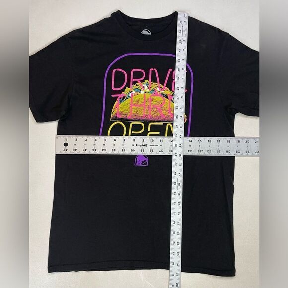 Taco Bell Drive Thru Open Tacos Graphic T-shirt Women Medium Black Short Sleeve - Picture 5 of 5